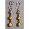 Image 1 : Citrine Earring weight 5.360g in silver