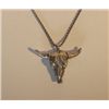 Image 2 : Bull Skull Silver Necklace,