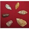 Image 1 : Set of 6 Colorado Points, Nodena, Base Tang Knife,