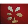 Image 1 : Set of 6 Arrowheads, Montel, Morrow Mountain,