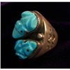 Image 1 : Turquoise and Sterling Fetish ring,