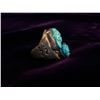 Image 2 : Turquoise and Sterling Fetish ring,