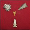 Image 1 : Set of 4 Choice Arrowheads,Desert,Round Nose,Reed