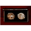 Image 2 : Set of 2 Proof and Uncirculated Silver Coins