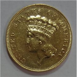 1862 $3 GOLD AU