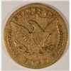 Image 2 : 1870-S $5 GOLD LIBERTY VF+