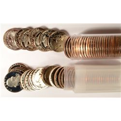 1978-S PROOF AND 1979-S T-1 PROOF QUARTER ROLLS