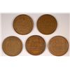 Image 2 : 5 LINCOLN CENTS (09,09VDB, 10,10-S,11-D) GOOD-XF
