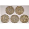 Image 2 : 5 DIFFERENT BUFFALO NICKELS ( 13-1, 13-D 1, 13-2, 14,15) VG-VF