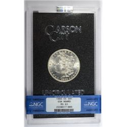 1883-CC MORGAN DOLLAR GSA/NGC MS63 NO COA, BOX