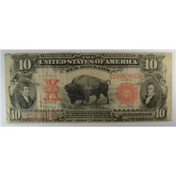 1901 $10 US NOTE "BISON"