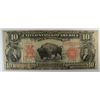 Image 1 : 1901 $10 US NOTE "BISON"