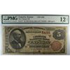 Image 1 : 1882 $5 NATIONAL EMPORIA, KS #5498 PMG 12