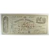 Image 1 : 1862 $1 TEXAS TREASURY WARRANT NOTE AU