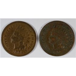1864-L GOOD & 1865 VF INDIAN HEAD CENTS