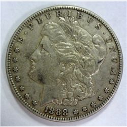 1888-S MORGAN DOLLAR XF-AU 45 NICE