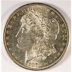 1878-S MORGAN SILVER DOLLAR, MS-63  WHITE