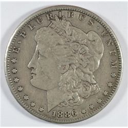 1886-S MORGAN DOLLAR XF-AU 45