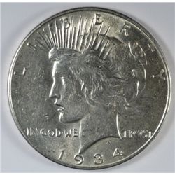 1934 PEACE DOLLAR AU