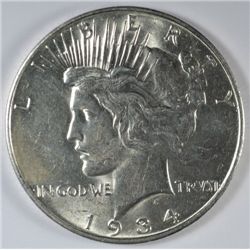 1934-D PEACE DOLLAR AU