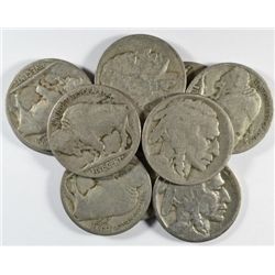 (10) 1920-S BUFFALO NICKELS CIRCULATED