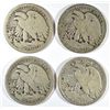 Image 2 : WALKING LIBERTY HALF DOLLAR LOT: 1921 GOOD, 1916-D G-VG, 1916 VG, 1916-S AG