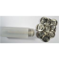 1955-S ROOSEVELT DIME ROLL GEM BU (50 COINS)