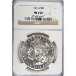 1881-S MORGAN DOLLAR NGC MS-66* STAR