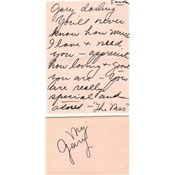 Lucille Ball Handwritten Letter to Her Husband Expressing Her Love for Him