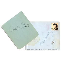 Lucille Ball & Desi Arnaz Signatures