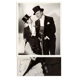 Edgar Bergen & Charlie McCarthy 8'' x 10'' Photo Signed