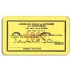 Image 1 : Milton Berle's Membership Card to The American Guild of Authors & Composers From 1962