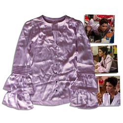 Groundbreaking Oscar-Winner Halle Berry Screen-Worn Lilac Silk Blouse