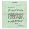 Image 1 : Joan Crawford Typed Letter Signed -- ''...delighted that I will be on the panel of judges at the Mis