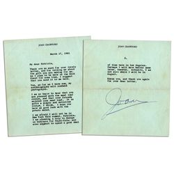 Joan Crawford Typed Letter Signed -- ''...I am planning a trip to Europe on business for Pepsi-Cola.