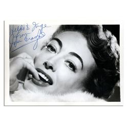 Glamorous Joan Crawford Signed Photo