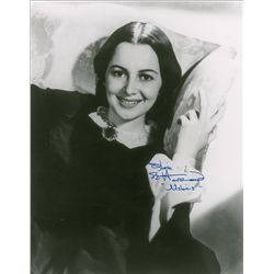 Olivia de Havilland Signed 11'' x 14'' Photo From Her Acclaimed ''Gone With the Wind'' Role