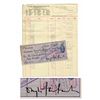 Image 1 : Lot of 7 Douglas Fairbanks, Sr. Single Signed Checks -- With Corresponding Entries on Ledger Sheet