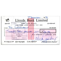 Ava Gardner Holograph Check Signed