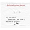 Image 1 : Katharine Hepburn Typed Letter Signed -- ''...such a nice letter...Thank you for bothering...'' -- 1