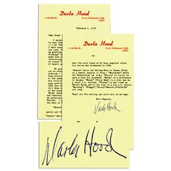 'Little Rascals'' Star Darla Hood Letter Signed -- ''...Spanky works for Philee-Ford...Buckwheat wor
