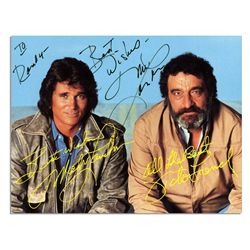 Michael Landon Signed Postcard From ''Highway to Heaven''  -- Fine