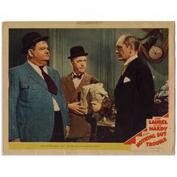 Laurel & Hardy Lobby Card -- From ''Nothing But Trouble''