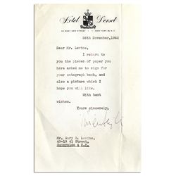 Vivien Leigh Responds to Fan Mail