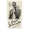 Image 1 : Groucho Marx Signed and Inscribed 8'' x 10'' Glossy Photo