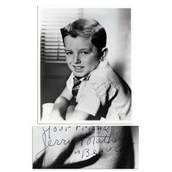 ''Leave it to Beaver'' Star Jerry Mathers Signed 8'' x 10'' Glossy Photo