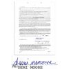 Image 1 : Early Demi Moore Signed Contract Page -- Between Her and Her Agent at ICM in 1983