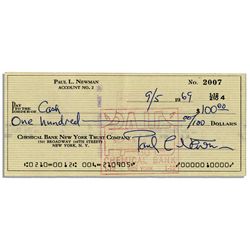 Paul Newman Signed Check From 1969 -- The Year He Starred in ''Butch Cassidy and the Sundance Kid''