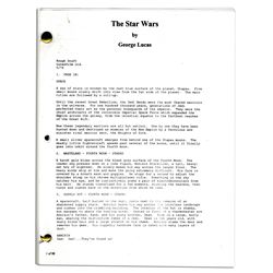 Star Wars Original 1974 Script - ''The Star Wars / Rough Draft''