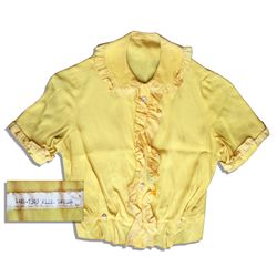 Intriguing Elizabeth Taylor Wardrobe -- Blouse Custom Made for Taylor by ''Mystery Street'' Producti